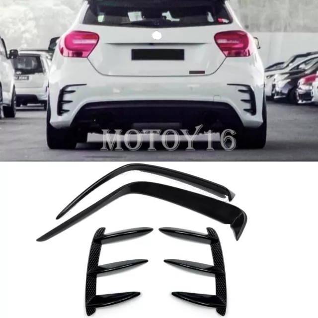 New Style For A Class W176 A200 A250 AMG bumper A45 Rear Flicks Canard 2013_2018