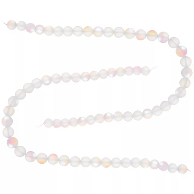 2 Strand Glitzerperlen Künstlicher Kristall Armband Perlenmaterial