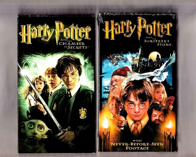 LOT 2 HARRY Potter Vhs TapesThe Sorcerer's StoneChamber Of SecretsJ