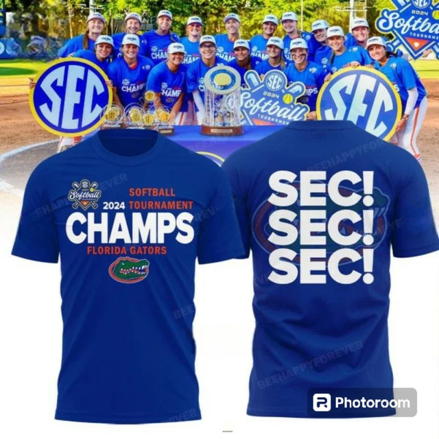 NEW ARRIVAL! 2024 SEC Softball Tournament Champs Florida Gators TShirt