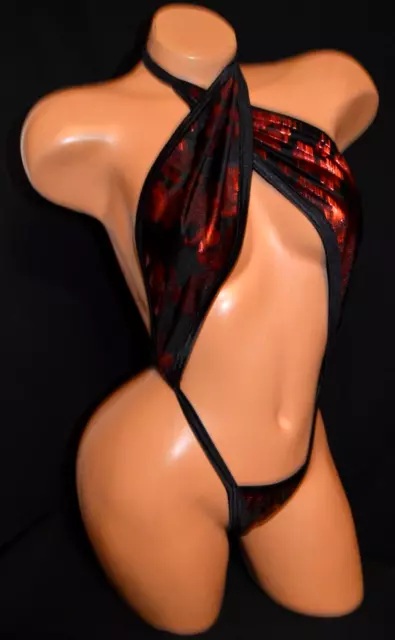 Exotic Dancer Stripper Ware One Piece Thong Back Romper