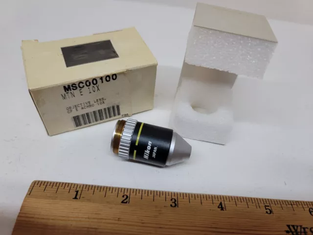 Nikon Microscope Objective MSC00100 MTN E 10X E. 0.25 160mm