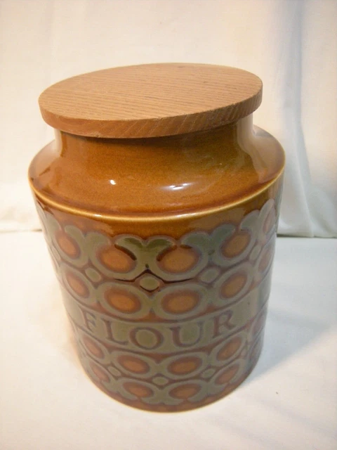 Vintage Hornsea Pottery"Bronte"Large Flour Jar.