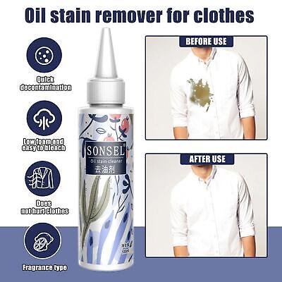 Limpiador Removedor de manchas de suciedad Aceite de ropa hacia abajo ropa limpia agente detergente.