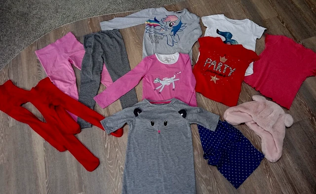 , Girl's Clothes Bundle (Age 7-8 Years) Leggings, Tops, Tights, Teashirts +