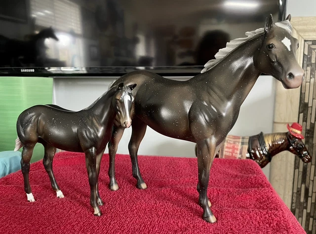 Peter Stone~DAH OOAK Pair~ISH & Weanling~Snowflake Appaloosas~Excellent Cond.