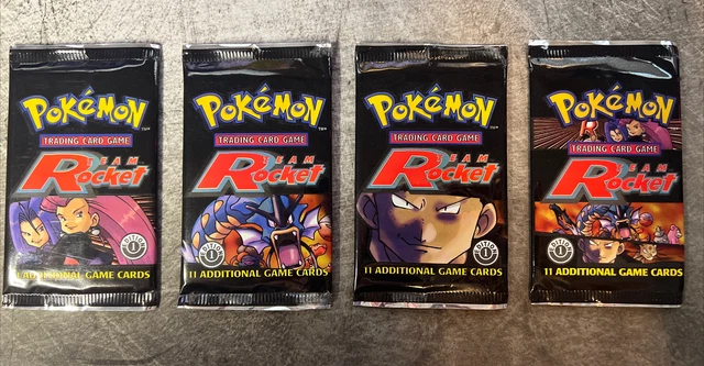OPENED EMPTY 1ST Edition Team Rocket Pokemon Booster Pack Wrappers ART SET!  $39.99 - PicClick
