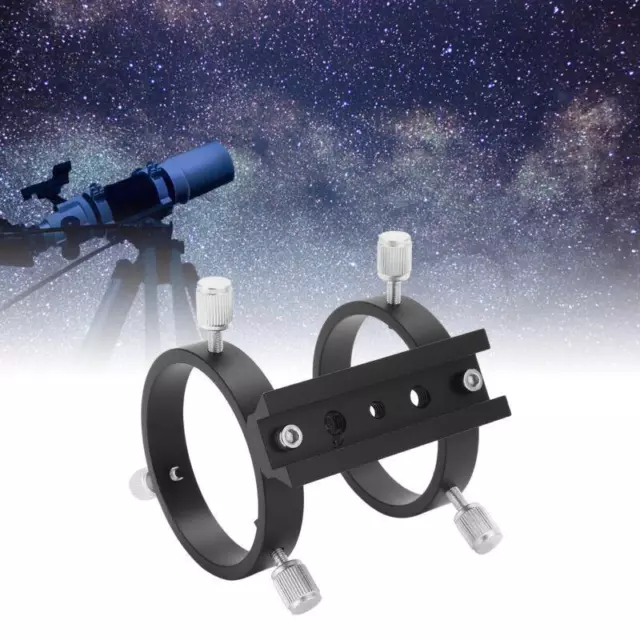 Universal For Telescope Tube Mounting Rings for Star Finders - Black