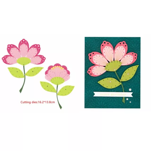 Flowers Leaves Metal Cutting Dies Stamp Set For DIY Scrapbooking Embossing Card