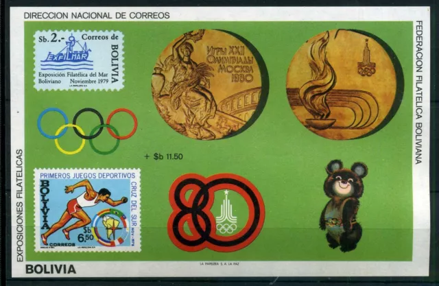 Olympiade Bolivien Block 101 postfrisch #JG572