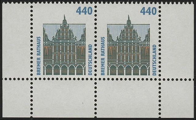 1937 SWK 440 Pf Paar UR ** postfrisch