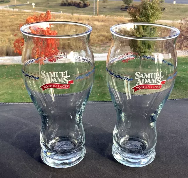 Samuel Adams Celebrate an American Original Sensory Nucleated Beer Glasses 2 pcs