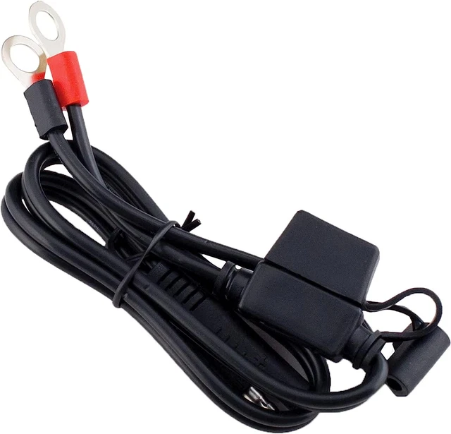 Battery Tender Ring Terminal Harness Accessory Cable, 2 Foot Cord Adapter With Battery Tender Ring Terminal Harness Accessory Cable, 2 Foot Cord Adapter With