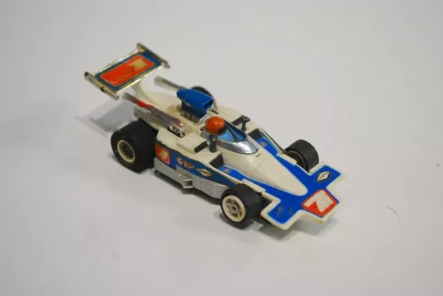 1976 Aurora Afx G+ Lola F1 Indy White/Blue # 7 Slot Car