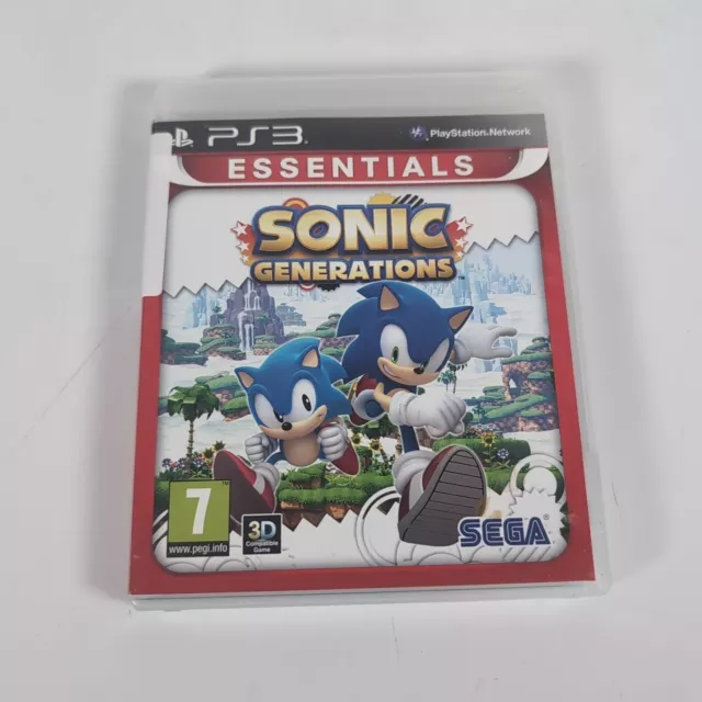 Sonic Generations Playstation PS3 Video Game Manual PAL Essentials