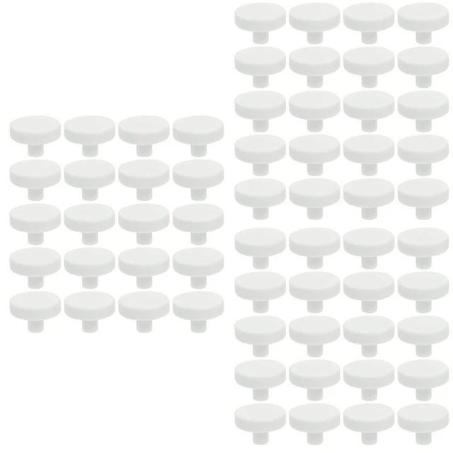 60 Pcs Frag Disques Corail Base De Corail Pour Aquarium Plateaux Blancs Rocher