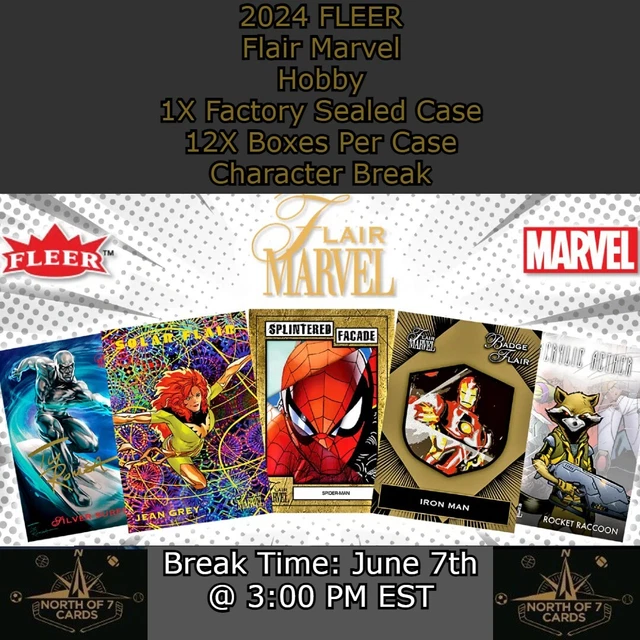 STORM 2024 Fleer Flair Marvel Hobby 1X Case Character Break 1 1.