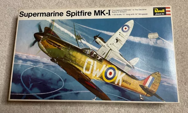 BNIB REVELL SUPERMARINE SPITFIRE MK-1 Model Plane Kit 1:32 Scale