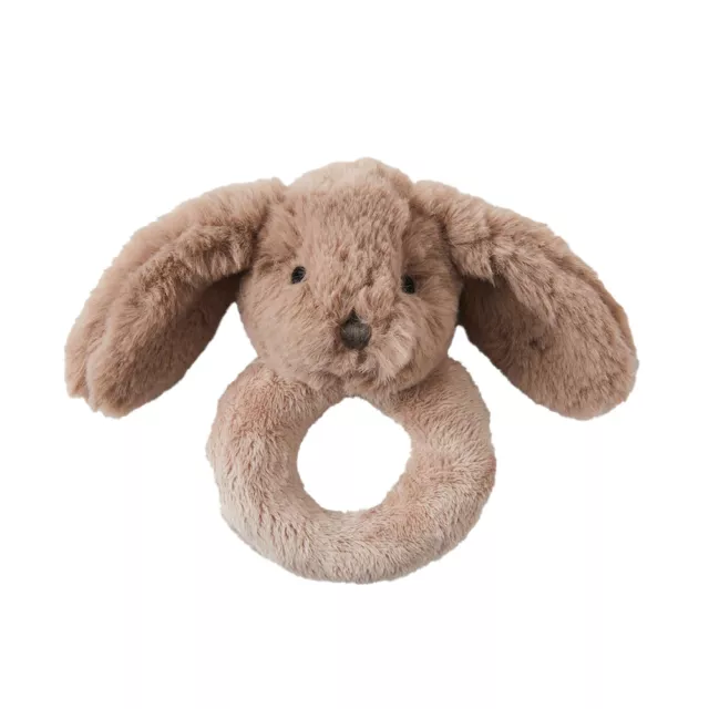 Jiggle & Giggle Taupe Bunny Handheld Shaker Sensory Toy Baby/Newborn Rattle 0+