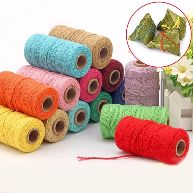 Christmas Handmade Twine String DIY Rope Cotton Cords Packing Craft Projects