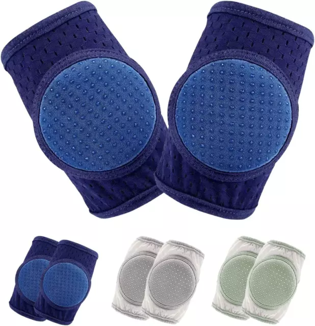 3 Pairs Baby Knee Pads for Crawling, Knee Pads for Baby Adjustable Protector for