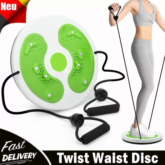 Fitness Drehscheibe Twist Waist Disc Multifunktion Magnet Massage mit Kordelzug