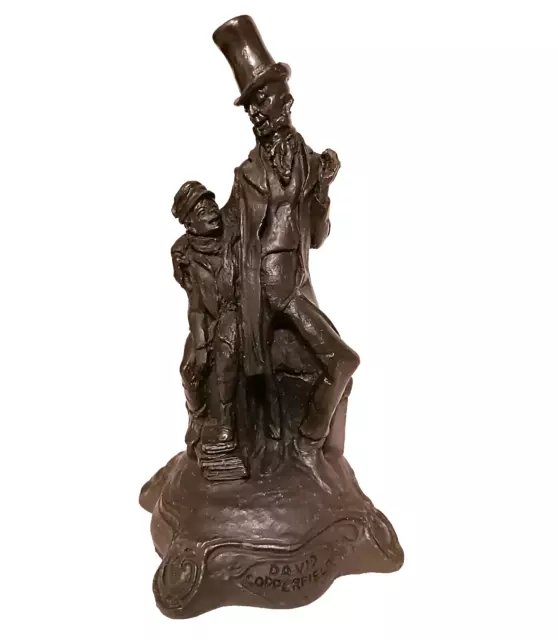 David Copperfield Dickens Cold Cast Bronze Figurine Ornament 8" H Birthday Gift