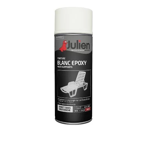 Peinture Bombe Epoxy Monocouche Blanc Aerosol 400Ml Julien Accroche Difficile