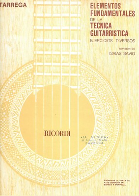 RICORDI DE LA ALHAMBRA PER CHITARRA TARREGA RICORDI TREMOLO 
