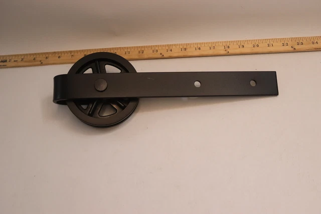 Single Vintage Barn Door Roller 11" L x 5"
