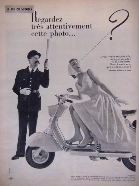 Ancienne Publicité Vintage Vespa Et Concours Byrrh - Document De Presse Original - Occasion