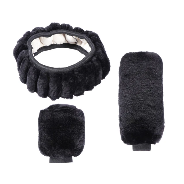 Coprivolante In Peluche Morbido E Peloso | Multicolore | Universale Per Auto, Camion E SUV | Decorazione Interni Originale - 5