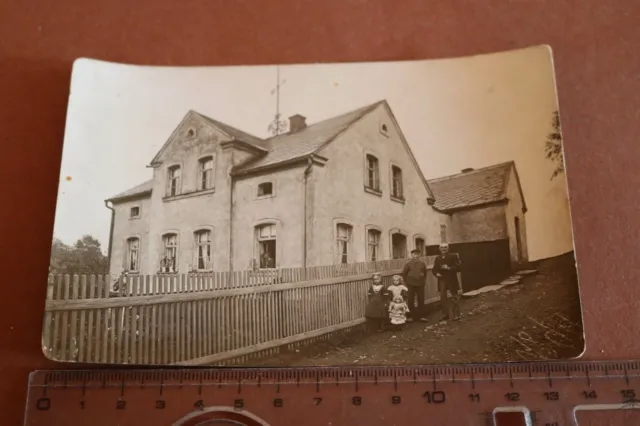 tolles altes Foto -  großes Haus in der Umgebung von Dresden 1910-20 ?