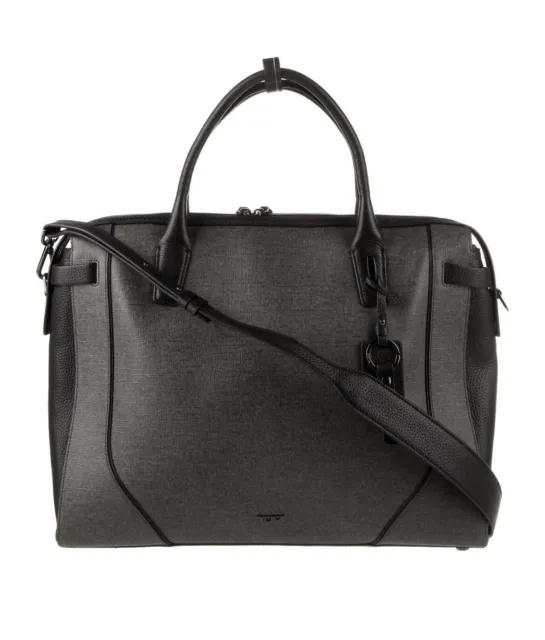 Tumi Leather Trim Briefcase / Shoulder Bag
