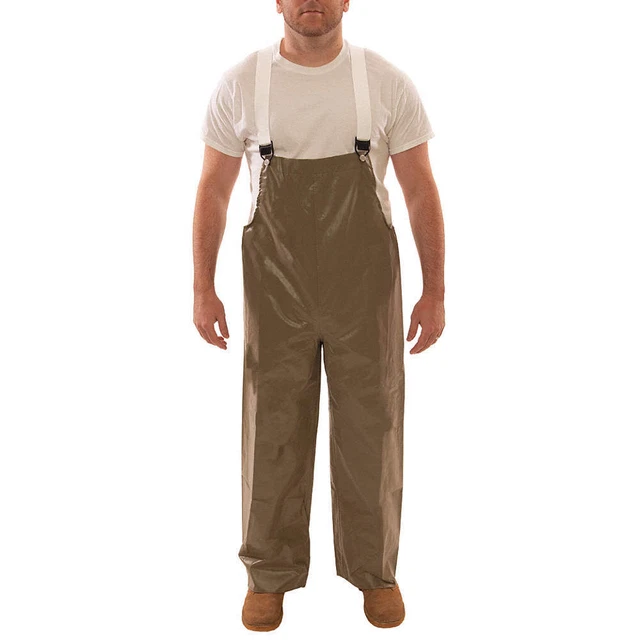 TINGLEY O12008 Flame Resistant Rain Bib Overall,Tan,4XL