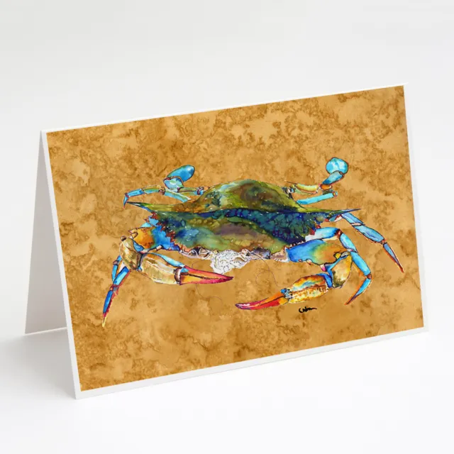 Crab Greeting Cards and Envelopes Pack of 8 8655GCA7P