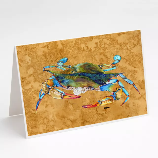 Crab Greeting Cards and Envelopes Pack of 8 8655GCA7P
