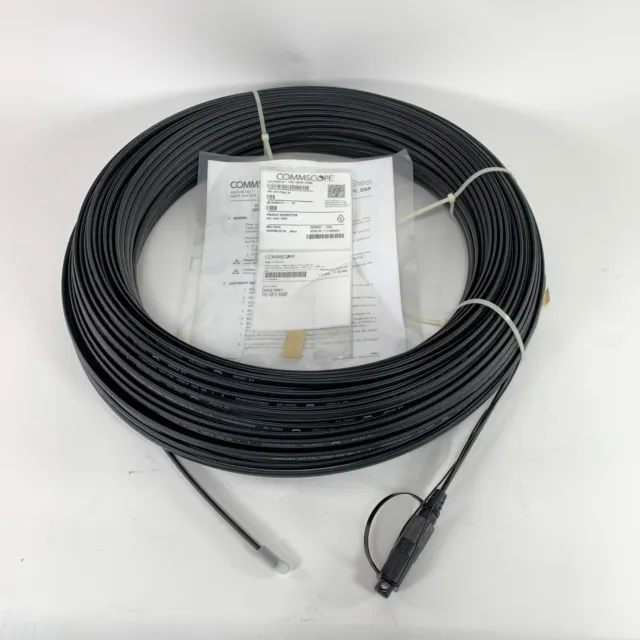 Commscope FHD-H01B-0400F Fiber Cable Flat 400ft SC/ACP Connector Black