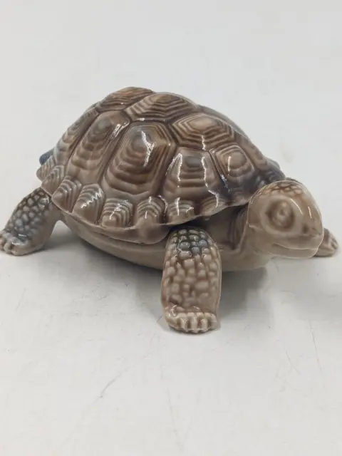 Vintage Wade Porcelain Turtle Tortoise Trinket Sculpture Figurine England 4"