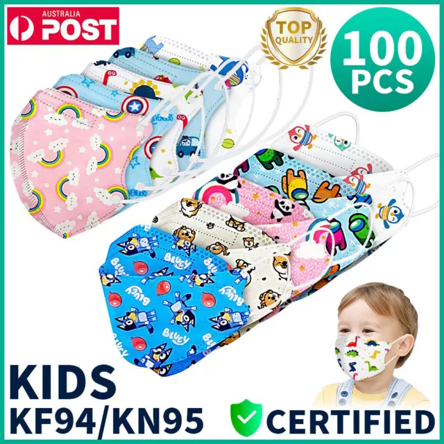 Kids KN95 KF94 Face Masks Disposable 3D Children Protection N95 Mask Respirator/