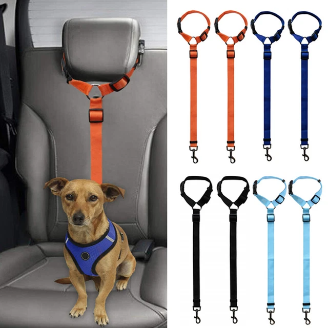 2 Ceintures De Sécurité Chien Voiture - Harnais Ajustable Avec Boucle Pour Toutes Races