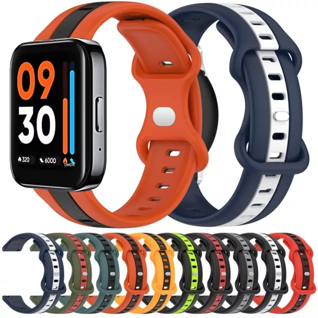 Sport Watch Strap for Realme Watch 3 2 Pro S Band Silicone Watchband Bracelet