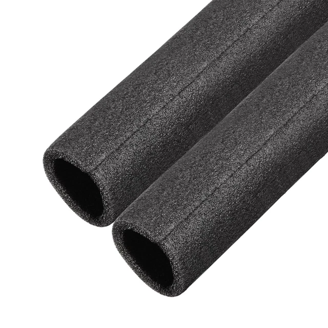 2 confezioni tubo in schiuma 1,64 piedi lunghezza 1,17 pollici ID 1,56 pollici OD copertura tubo cavo nero