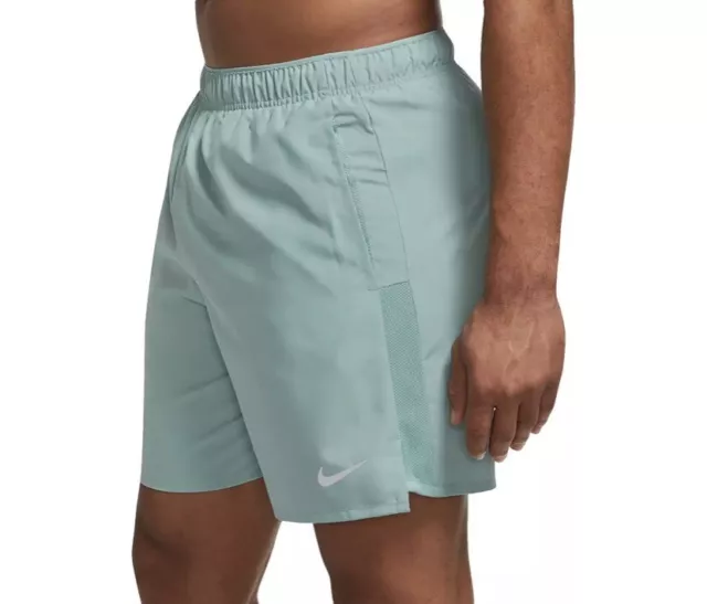 Nike Challenger Dri-FIT 7'' Brief-Lined Running Shorts Mineral Mens Size XL