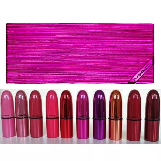 Mac Shiny Pretty Things 10pc Lip Kit Mini Gift Set w Limited Edition Box