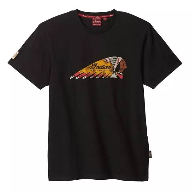 Indian Motorcycle 286189014 Color Logo Short Sleeve T-Shirts 3XL Black