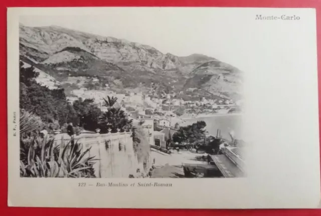 06 Monaco MONTE CARLO Bas Moulins et Saint-Roman Ed B.F Paris N°122