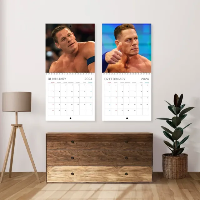 JOHN CENA CALENDAR 2024, John Cena 2024 Celebrity Wall Calendar 24.99