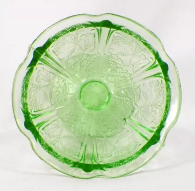 Jeannette Cherry Blossom Sherbet Green Depression Glass Tall Champagne 1930-1939 2