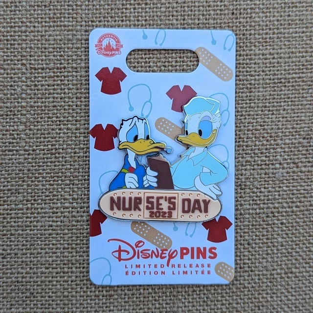 DONALD DAISY DUCK Nurse's Day Pin 2023 Disney Parks Bandaid LR 29.99